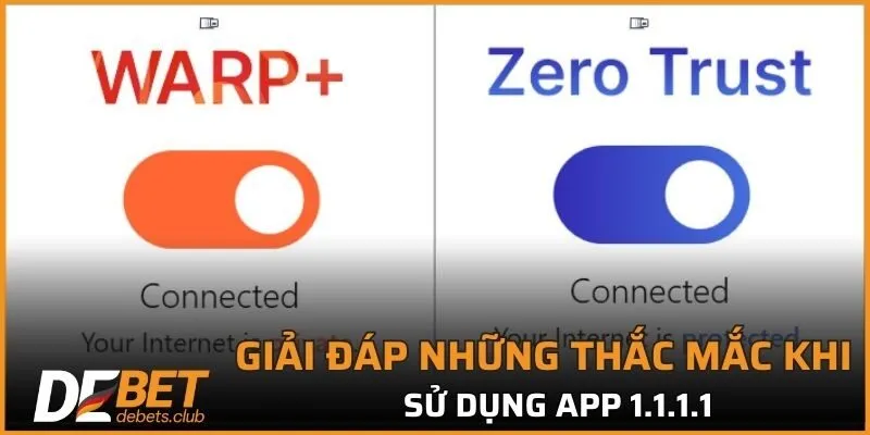 Những câu hỏi liên quan tới vấn đề sử dụng app 1.1.1.1
