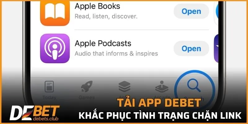 Tải app để khắc phục tình trạng chặn link